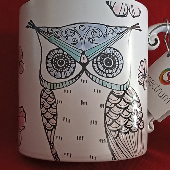 Owl Coffee/Tea 21oz Mug. Turquoise. "Life is a HOOT!". SPECTRUM DESIGNZ-2017. - Picture 8 of 15